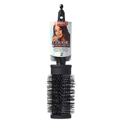 RED Ceramic Thermal Round Brush