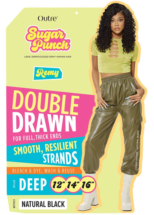 Outre 100% Unprocessed Remy Human Hair Weave - Sugar Punch Multi Pack (Deep Wave)