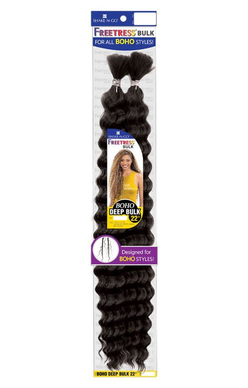 Shake N Go Freetress Bulk Braids - BOHO DEEP BULK (18"-22")