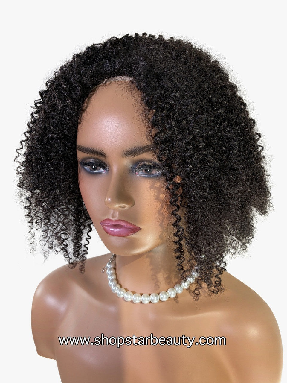BOMB HAIR 100% Human Hair Half Wig - Curly 18"