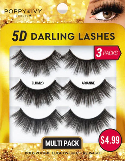 ABSOLUTE Poppy & Ivy5D Darling Lashes - 3 Pairs