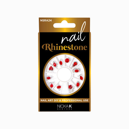 NICKA K Nail Rhinestones Round Case
