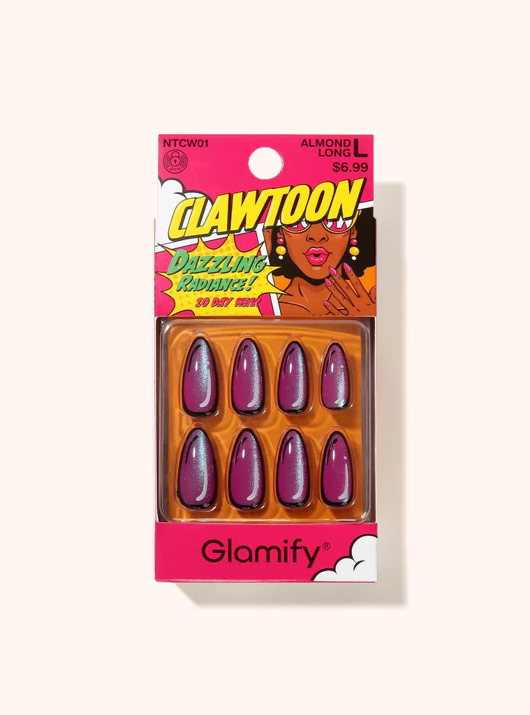GLAMIFY Clawtoon Press On Nails - Almond Long