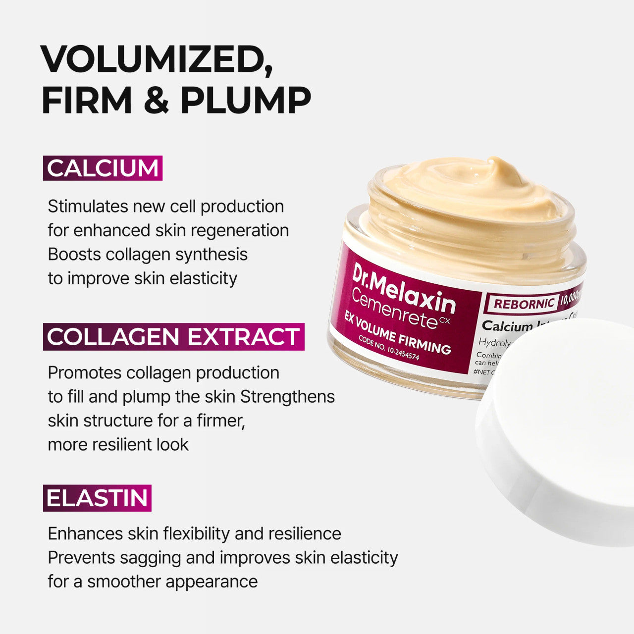 DR. MELAXIN Cemenrete Calcium Intense Cream (1.69oz)