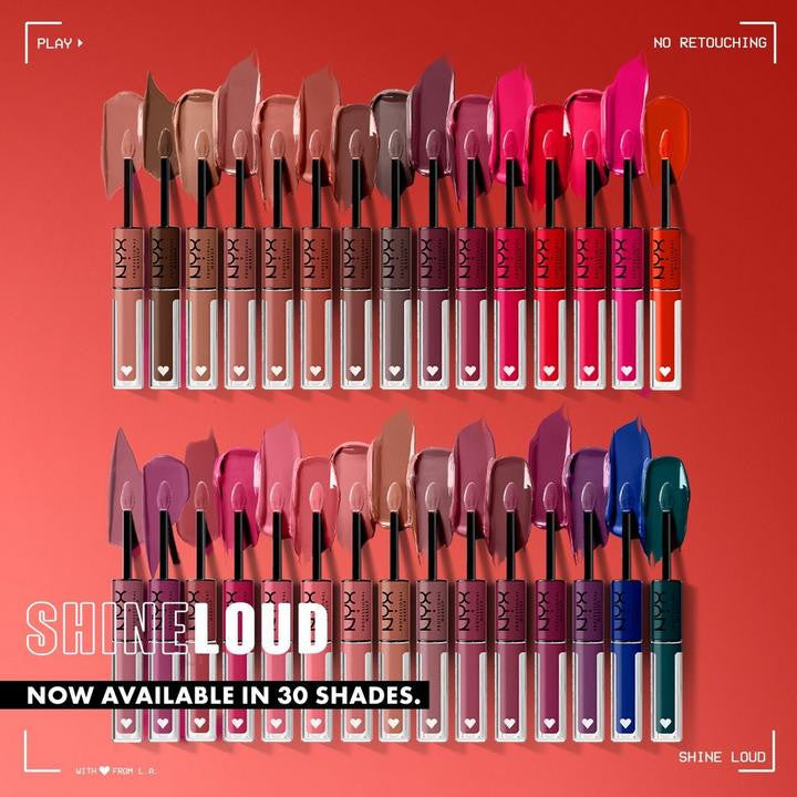 NYX Shine Loud Vegan High Shine Long-Lasting Liquid Lipstick