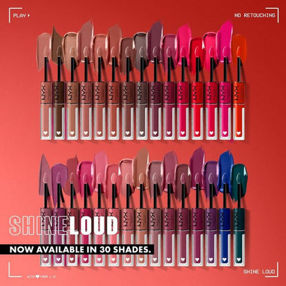 NYX Shine Loud Vegan High Shine Long-Lasting Liquid Lipstick