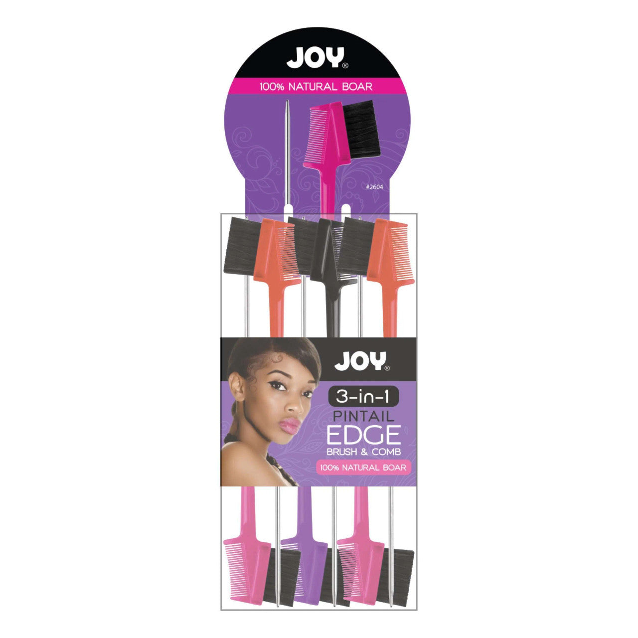 Joy 3 in 1 Pintail Edge Brush Jar (24CT)