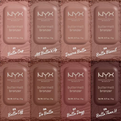 NYX Buttermelt Pressed Powder Natural Finish Bronzer
