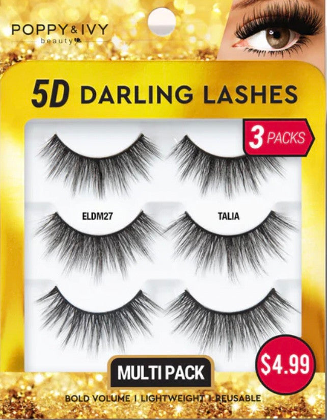 ABSOLUTE Poppy & Ivy5D Darling Lashes - 3 Pairs