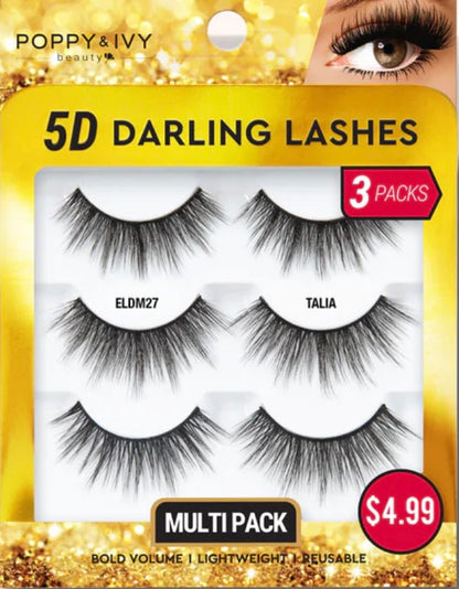 ABSOLUTE Poppy & Ivy5D Darling Lashes - 3 Pairs
