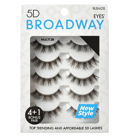 KISS Broadway 5D Lashes 5 Pair Multipack (30 Styles)