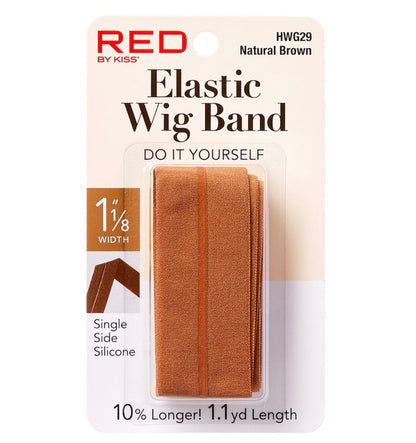 RED 1.1 yd Length Elastic Wig Band