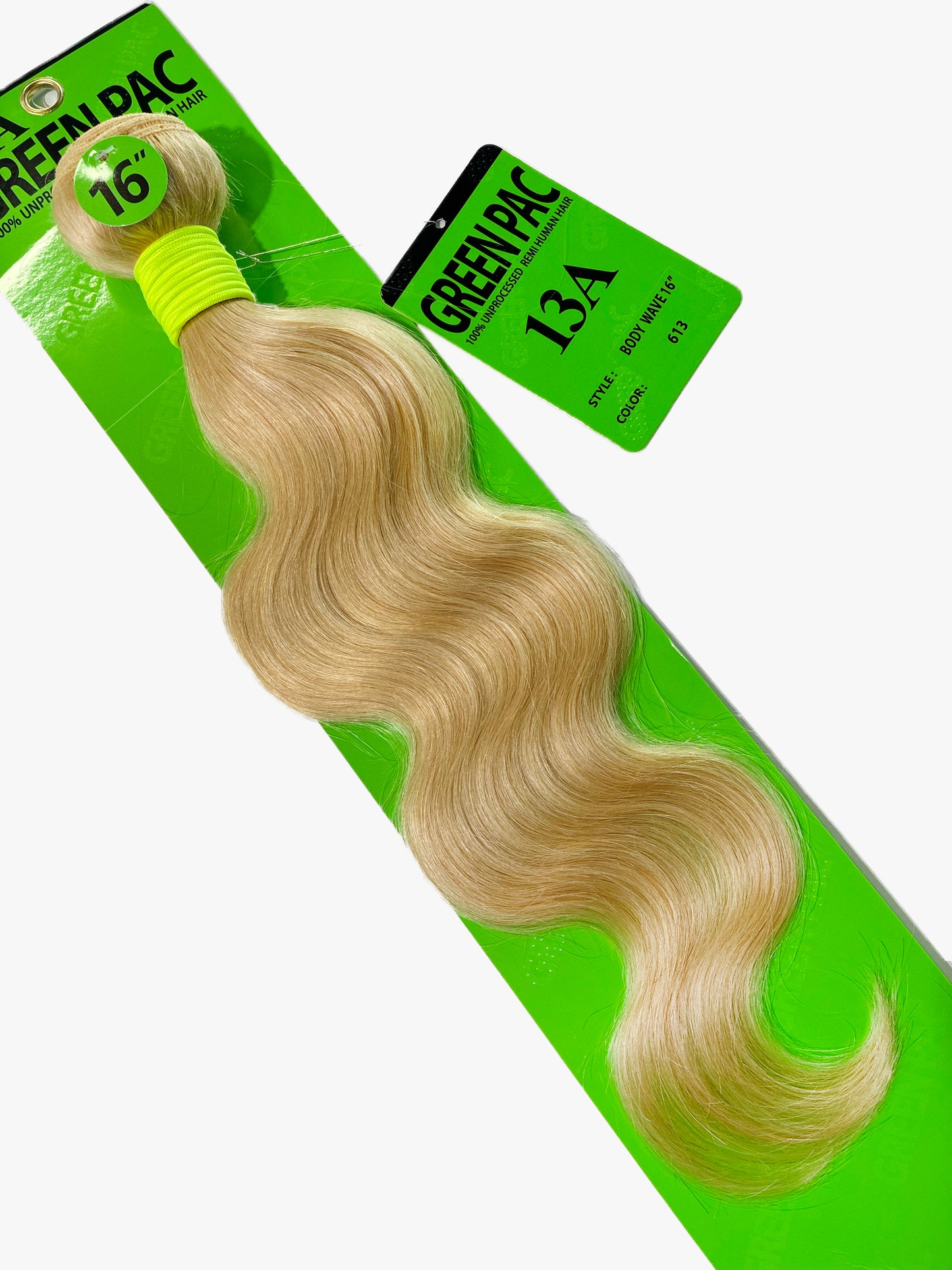 Green Pack 100% Human Hair Single Bundle - 613 Body Wave (10"-28")