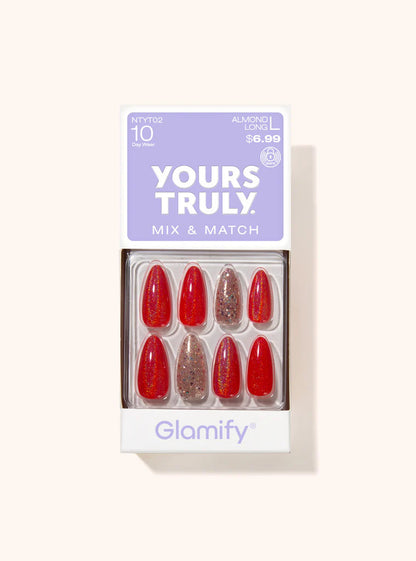 ABSOLUTE Glamify Yours Truly Press On Nails - Almond Long (#01-#08)