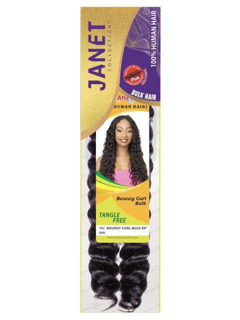 Janet Collection 100% Human Hair - Bouncy Curl Bulk (18"-24")