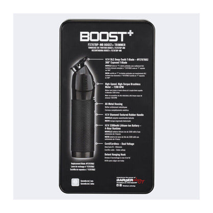 BabylissPro Boost+ Skeleton Cordless Trimmer Edger Matte Black FX787BP