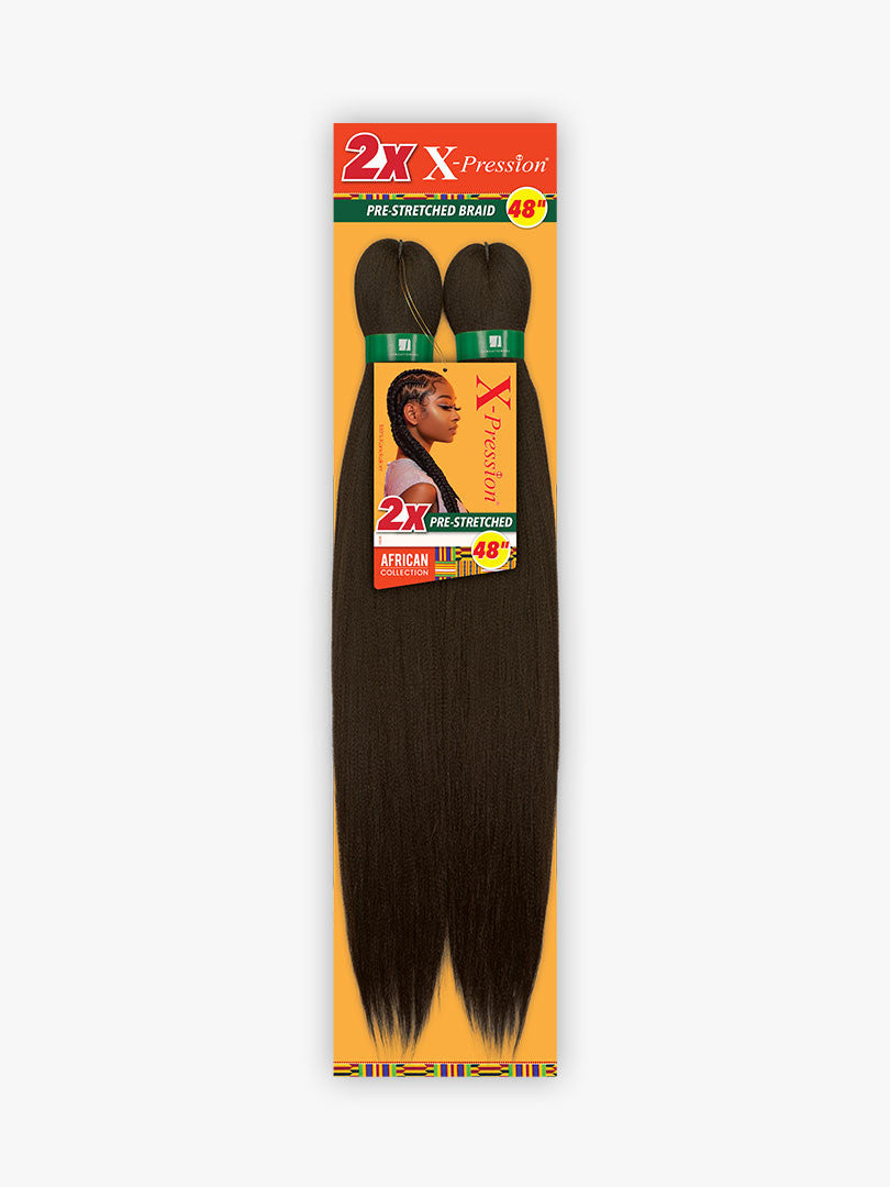 [WHOLESALE] SENSATIONNEL 2X X-Pression Pre-Stretched Braiding Hair 48"