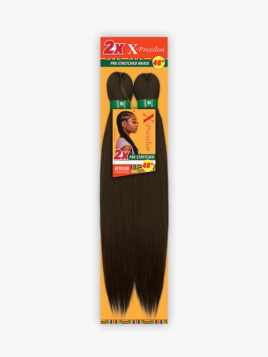 [WHOLESALE] SENSATIONNEL 2X X-Pression Pre-Stretched Braiding Hair 48"