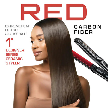 RED Designer Series 1-Inch Ceramic Flat Iron Styler
