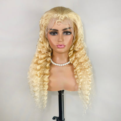 BOMB HAIR 100% Human Hair 13X5 Lace Frontal Wig - Deep Wave (613)
