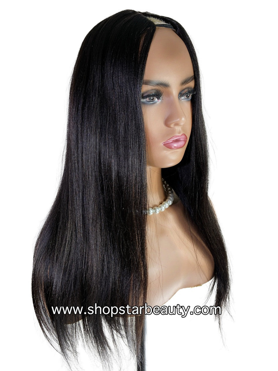 15A PINK LEMON GOLD 100% Human Hair V-Part Wig V-YAKI