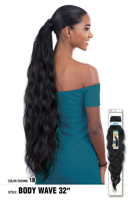 SHAKE N GO Organique  Ponytail Pony Pro -BODY WAVE 32"