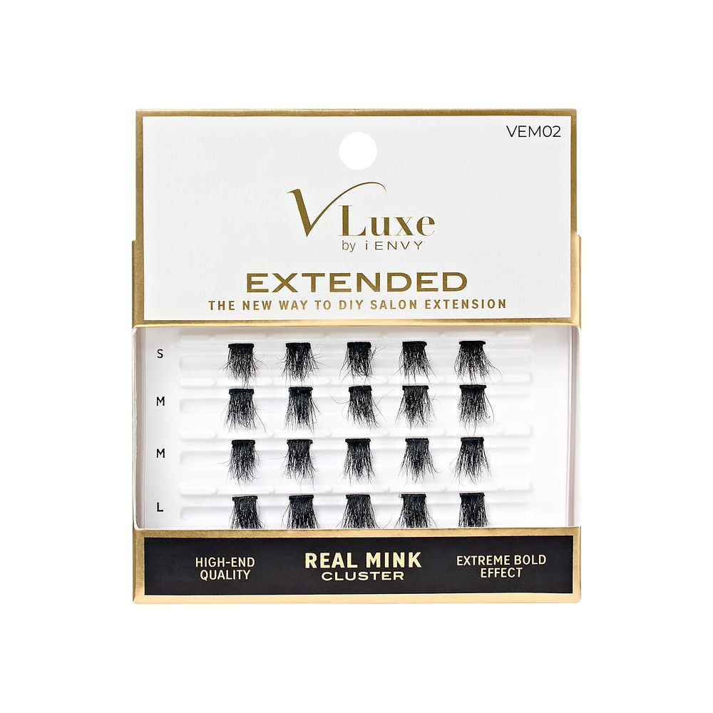 VLuxe Extended Real Mink Cluster Lashes