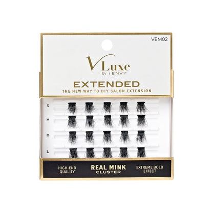 VLuxe Extended Real Mink Cluster Lashes