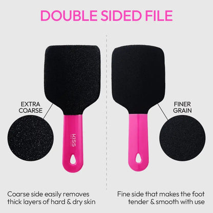 KISS Dual-Sided Quickbuff Foot File