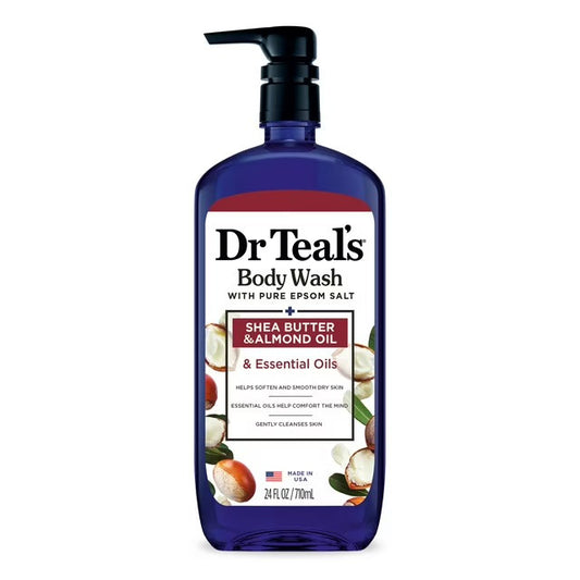 Dr. Teal's Shea Butter & Almond Oil Body Wash with Pure Epsom Salt (24oz)