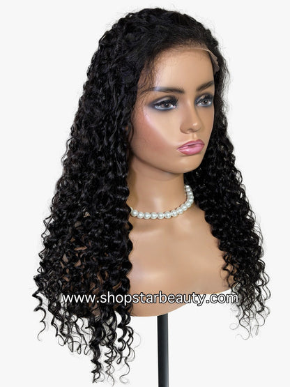 15A PINK LEMON GOLD 100% Human Hair 5X6 Lace Front Wig - KENTUCKY (18"-30")