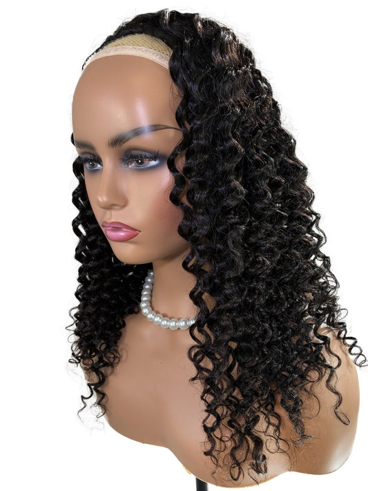 15A PINK LEMON GOLD 100% Human Hair Half Wig H-DEEP