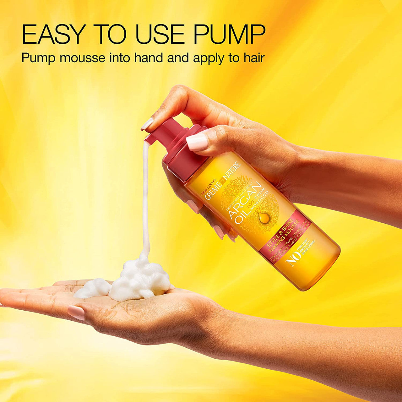 Creme Of Nature Argan Oil Foaming Mousse
