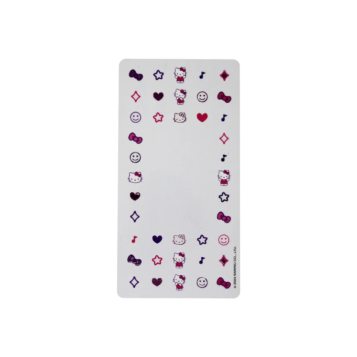 THE CREME SHOP Hello Kitty (Purple) 50 Nail Decals + Clear Polish