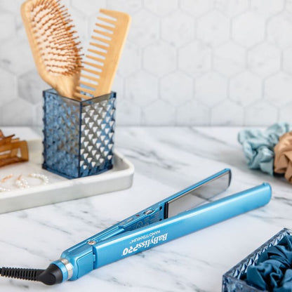BabylissPRO Nano Titanium 1" Extended-Barrel Curling Iron & 1" Ultra-Thin Flat Iron Combo