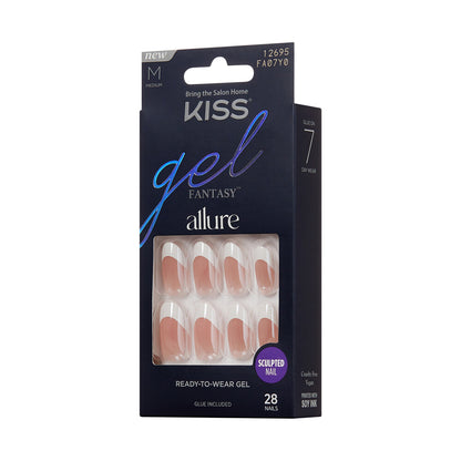 KISS Gel Fantasy Glue On Nails - CREAM GLAZED