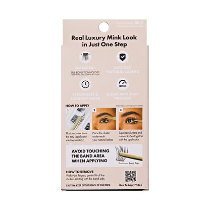 KISS i Envy Press & Go Press-On Pre-Glued Lash Clusters – Mink