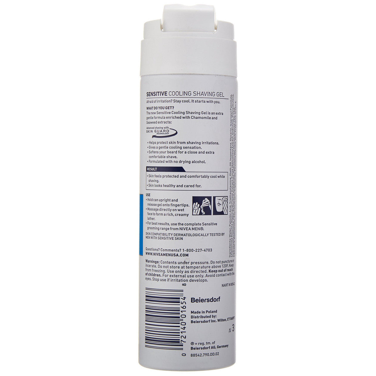 NIVEA For Man Sensitive Cooling Shaving Gel (7 oz)