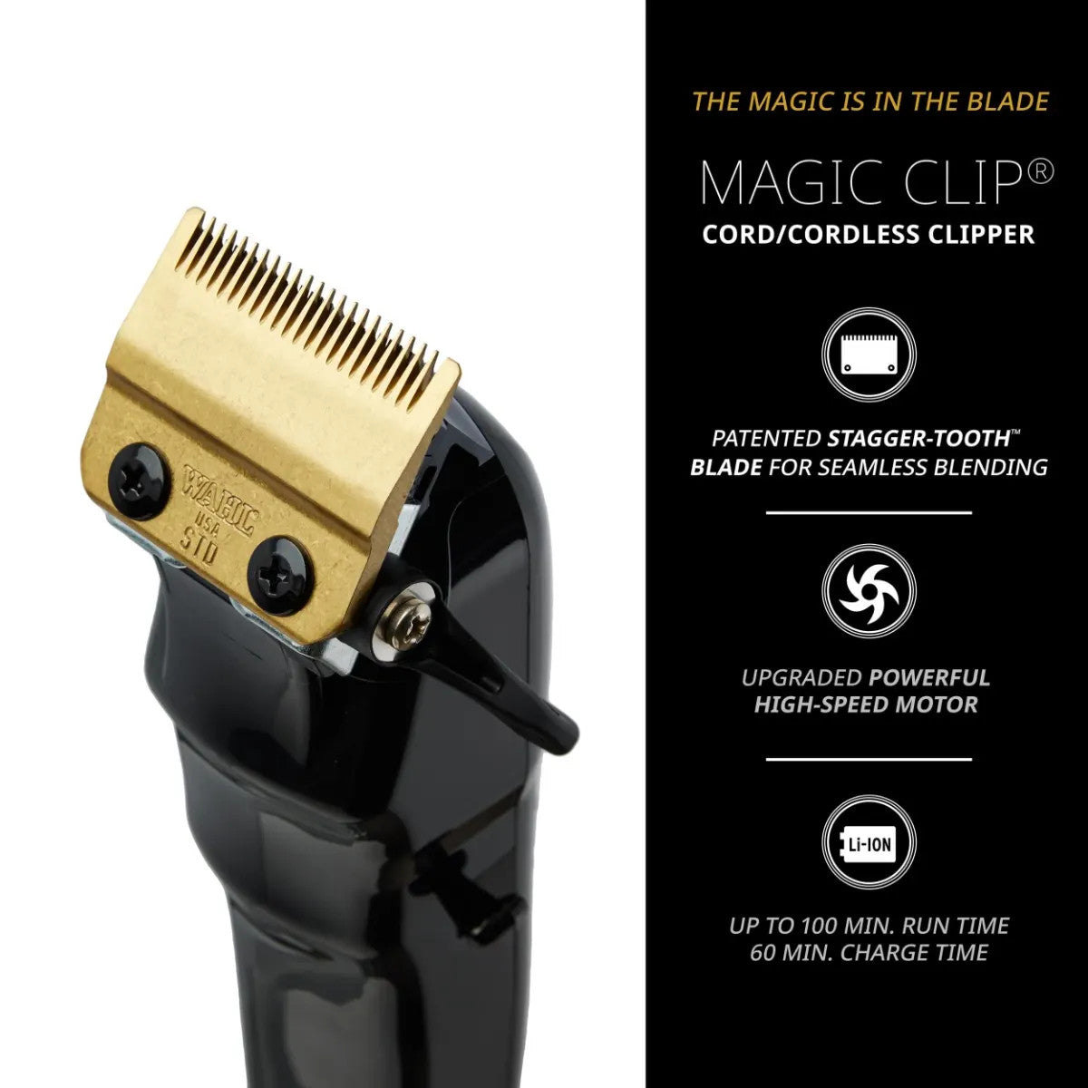 WAHL 5-Star Magic Cordless Clipper (Black)