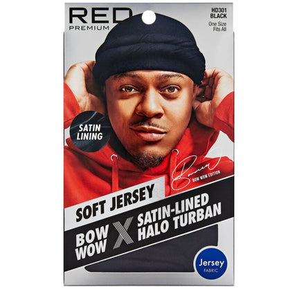 RED Satin Lined Turban