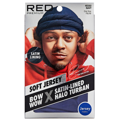 RED Satin Lined Turban