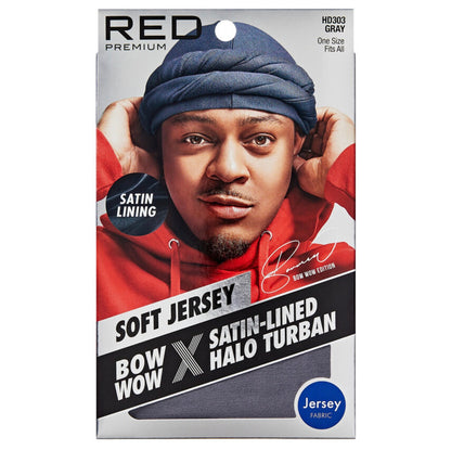 RED Satin Lined Turban