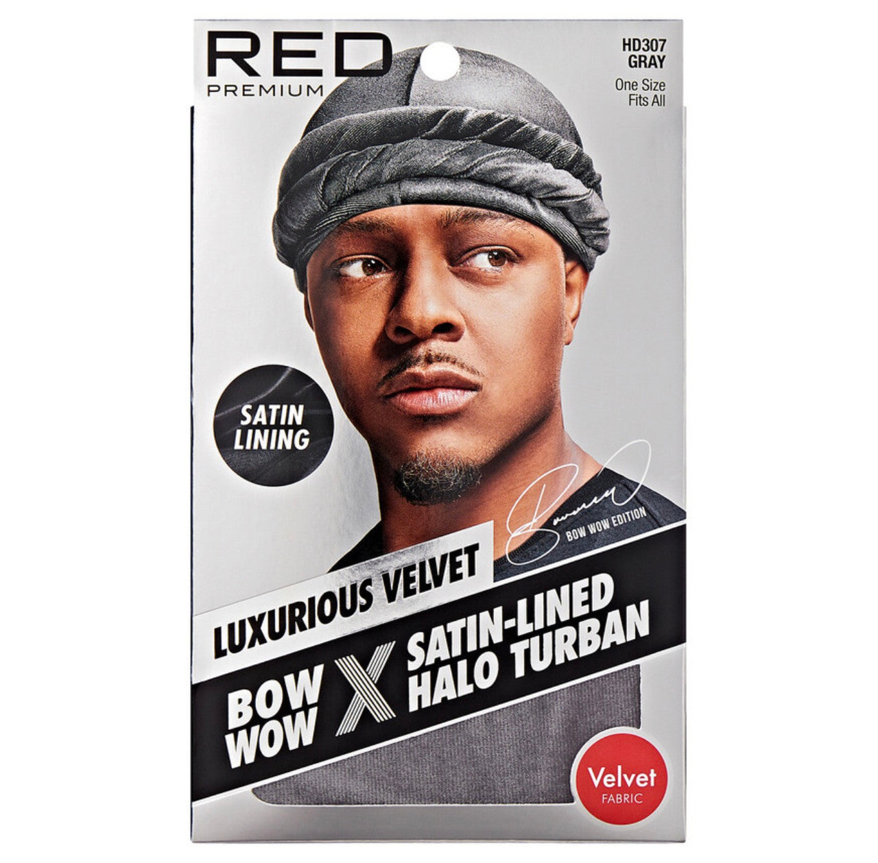 RED Satin Lined Turban