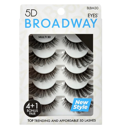 KISS Broadway 5D Lashes 5 Pair Multipack (30 Styles)