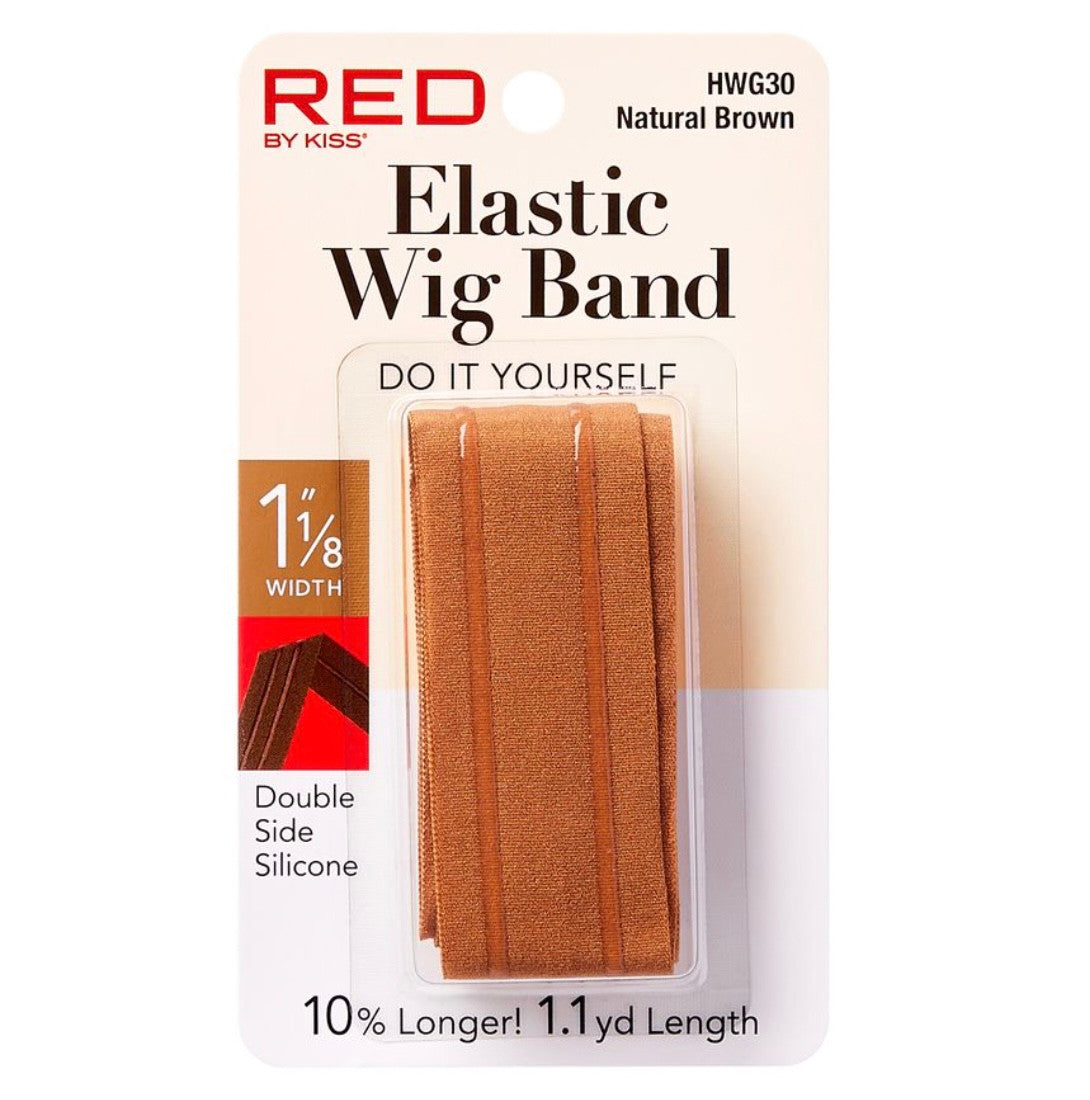 RED 1.1 yd Length Elastic Wig Band