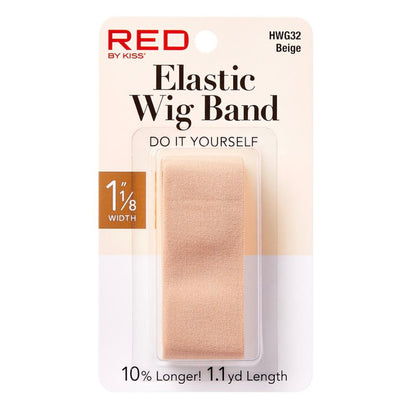 RED 1.1 yd Length Elastic Wig Band