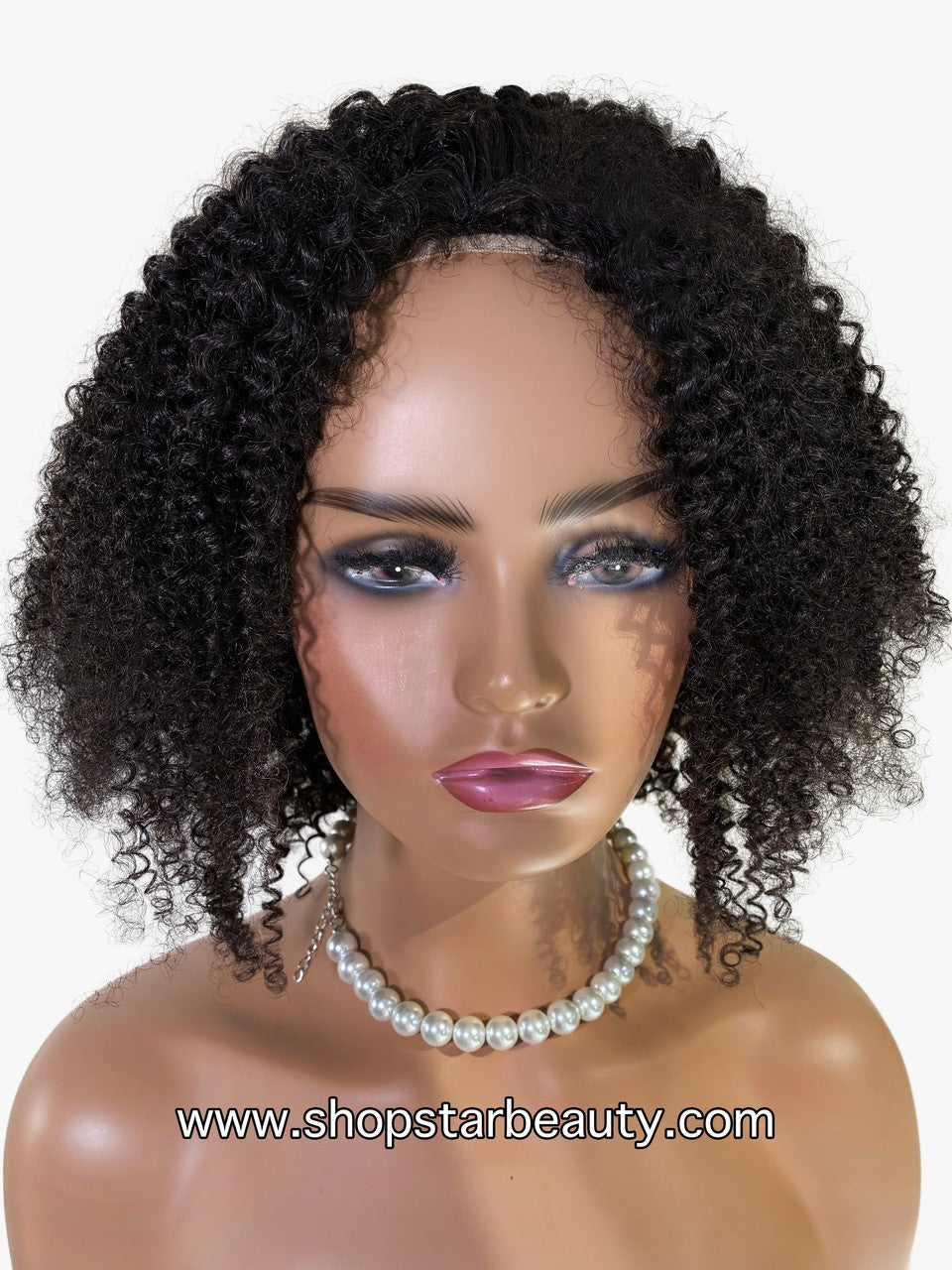 BOMB HAIR 100% Human Hair Half Wig - Curly 18"