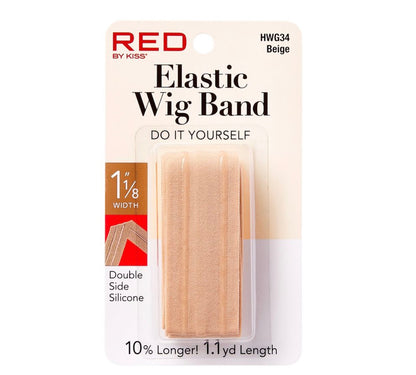 RED 1.1 yd Length Elastic Wig Band