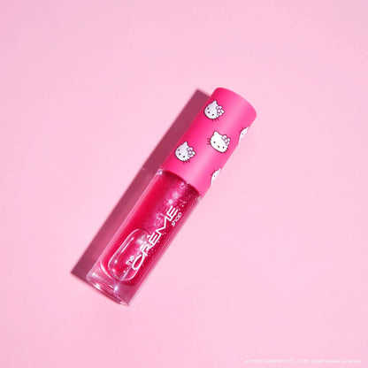 THE CREME SHOP X Hello Kitty Kawaii Kiss Shimmer Lip Oil - BERRY GUMMY