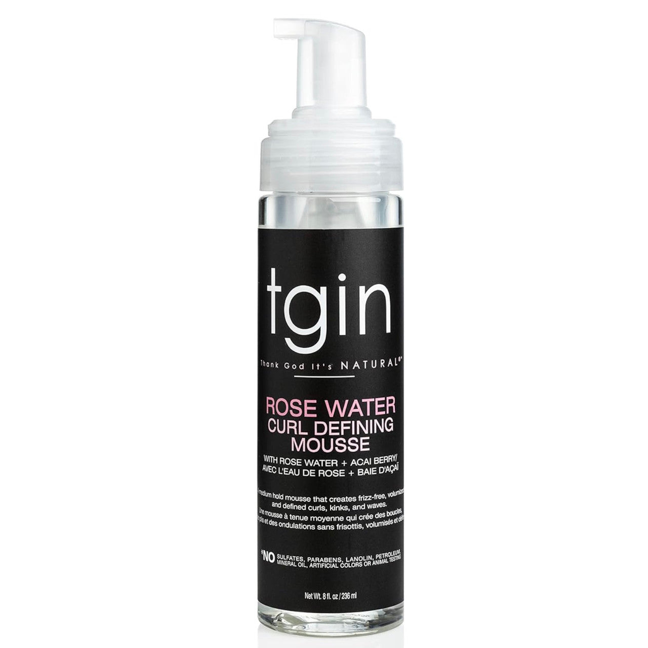 TGIN Rose Water Defining Mousse (13 oz)